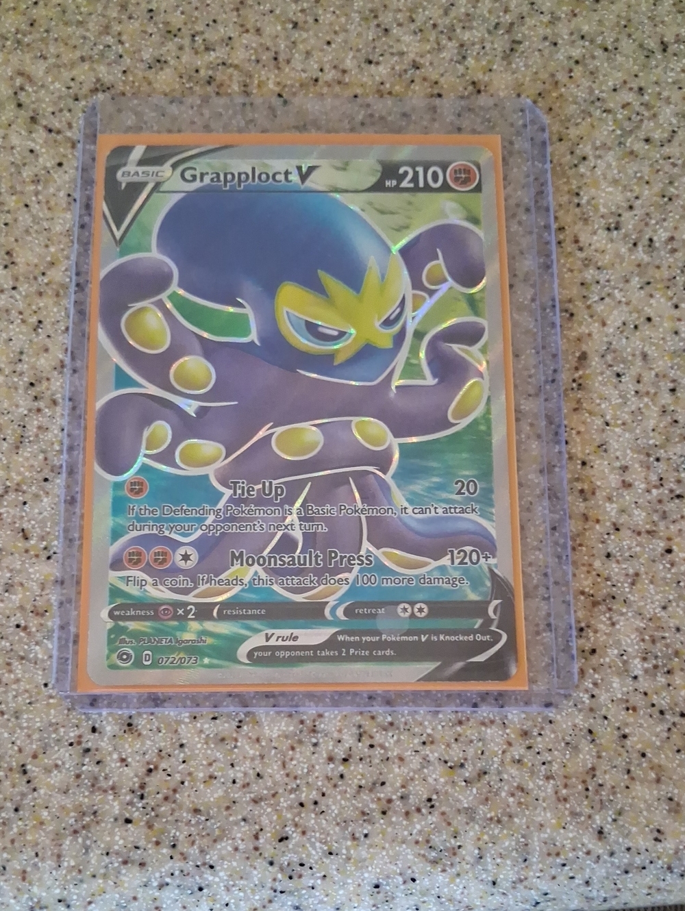 Grapploct V Trading Card - Blue and Yellow